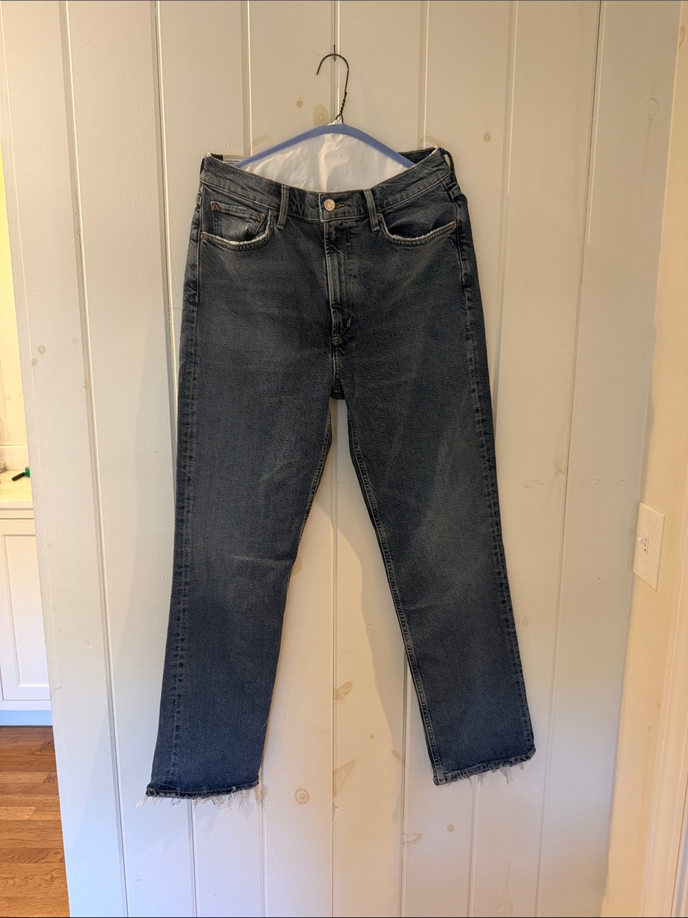 Agolde Women’s  Dark Wash Straight Jeans - Classic Casual